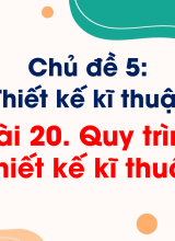 CN Thiết kế và Công nghệ - Bài 20. Quy trình thiết kế kĩ thuật